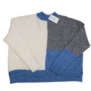 NWT color block sweater